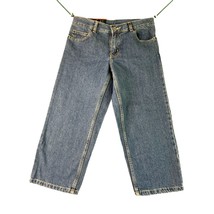New Faded Glory Boys Size 8 Husky Relaxed Fit Straight Leg Jeans Blue Denim - £10.10 GBP