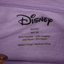 Disney Shirt Womens M Lavender Juniors Short Sleeve Round Neck Casual Tee - £15.67 GBP