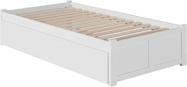 The Afi Concord Twin Extra Long Platform Bed In White Also Comes With A ... - £374.29 GBP