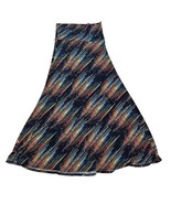 Black Multi Color LuLaRoe MAXI Skirt Yoga Waistband Sz Small (6-8) - $19.73 CAD
