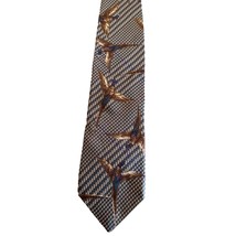 Eddie Bauer Outdoor Outfitter Silk Men Ring Neck Pheasant Tie Flying 57&quot;... - $17.99