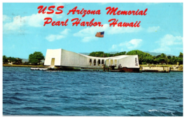 USS Arizona Memorial Pearl Harbor Hawaii Postcard Posted 1974 - £4.58 GBP