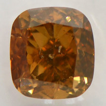 Cushion Cut Diamond Natural Fancy Brown Color Loose 1.03 Carat SI2 IGI Certified - £845.33 GBP