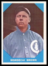 1960 Fleer Baseball Greats #9 Mordecai Brown VG-EX-B108R12 - $29.70