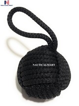 NauticalMart Nautical 5&quot; Black Knot Door Stopper - $1,114.87 MXN