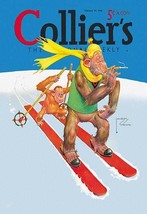 Skiing Monkeys 20 x 30 Poster - £20.83 GBP