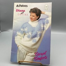 Vintage Patons Diana and Davina Sweater Pattern for Hand Knit from Susan Bates - £11.42 GBP