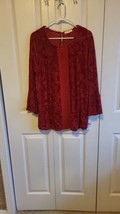 New John Paul Richard Red Dressy Blouse Size XL - $24.99