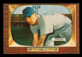 Vintage 1955 Baseball Card Bowman #181 Eddie Miksis Infield Chicago Cubs - £7.86 GBP