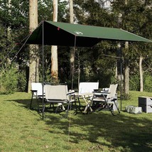 vidaXL Camping Tarp Green 118.1x115.7&quot; Waterproof - $84.98