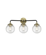 Bath Vanity Light Beacon 6&quot; Black Antique Brass Nouveau 284-3W-BAB-G202-... - €356,78 EUR