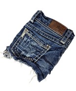 BKE Denim Women&#39;s Sabrina Booty Denim Shorts Size 30 Blue Embroidered Di... - $32.17