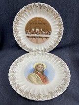 Lords Supper Dinner Plate Sanders MFG 1st. Edition 23 K GOLD TRIM 10&quot; + ... - $11.88