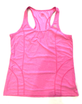 Reebok Tank Top Womens Large Pink Racer Back Fitted Work Out Gym Run Per... - $7.72