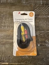 NEW ZENITH VT1006COMPOS COMPOSITE 6 FOOT AUDIO VIDEO CABLES 6320436 - $8.79