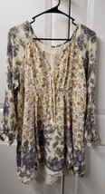 Free People Women&#39;s Dress Lucky Loosey Honeysuckle Floral Paisley Size: Medium - £30.86 GBP