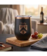 Feely Irish Coat of Arms Stemless Wine Travel Tumbler - $27.44