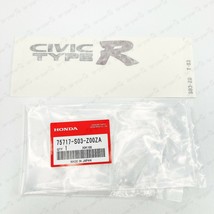 Genuine For Honda Civic EK9 TYPE-R Back Door Decal Sticker 75717-S03-Z00ZA - $51.30