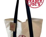 NEW Trader Joe&#39;s Logo Canvas Shopping Bag Cotton &amp; Polyester Reusable - $15.50