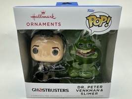 Hallmark Funko Pop! Christmas Ornament Ghostbusters Dr Peter Venkman & Slimer - $21.88