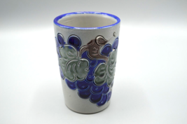 German Salt Glaze Cup Drinking Tumbler Ceramic Pottery MCM Handarbeit - £11.34 GBP