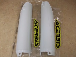 Acerbis White Fork Guards Protectors For 1990-2003 Honda CR125 CR250 CR ... - $35.95