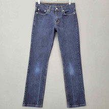 Levi 511 Men Jeans Size 29 Blue Stretch Straight Classic Juniors Medium Wash Zip - £10.23 GBP