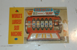 Vintage Barneys Casino Worlds Largest Slot Machine Post Card Lake Tahoe ... - $5.99