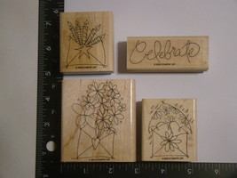 Lot Of (4) 2006 Stampin&#39; Up! Stamps - £11.99 GBP