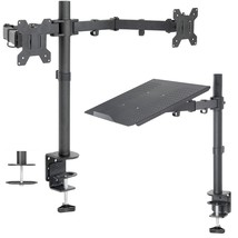 VIVO Dual 13 to 27 inch LCD Monitor Mount and Single Laptop Desk Mount K... - £122.02 GBP