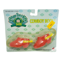 Vintage 1996 Mattel Arcotoys Cabbage Patch Kids Shoes Red Cowboy Boots New Nos - £22.02 GBP