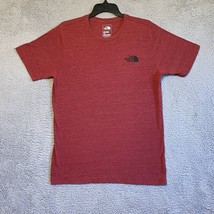The North Face Tee T-Shirt Mens Large Red Short Sleeve Crew Neck Cotton Outdoor - £9.92 GBP