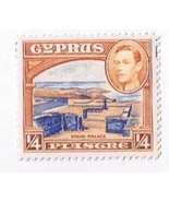 Cyprus King George VI 1/4 Piastre Stamp Used VG - £0.77 GBP