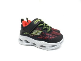 Skechers Boy&#39;s S Light: Vortex-Flash Athletic Sneakers 400030N Black/Red Size 5 - £22.72 GBP