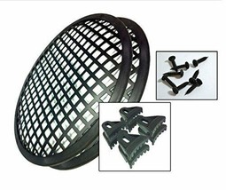 1 Pair 6-inch Waffle Grills for Speakers Subwoofers with Clips and Screws - £14.14 GBP