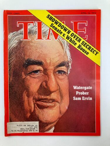 Primary image for VTG Time Magazine April 16 1973 Watergate Prober Sam Erwin Senate v. White House
