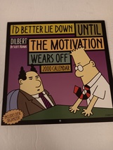 I&#39;d Better Lie Down Until the Motivation Wears Off Dilbert Wall Calendar... - $34.99