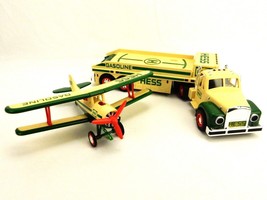 HESS Gasoline Toy Truck and Airplane, Vintage Tractor Trailer, 2002, #DCT-09 - £30.57 GBP