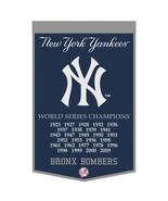 New York Yankees Banner Wool 24x38 Dynasty Champ Design - $2,423.00 MXN