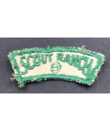Vintage Boy Scouts BSA Green Scout Ranch Curved Segment Tab Patch 1.75&quot; ... - £7.46 GBP