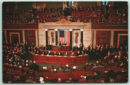 President at Joint Session of Congress Washington DC UNP Chrome Postcard H14 - £5.13 GBP