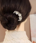 Trendy Women's U-Shaped Hairpins in a "Forest" Style, Adorned with Pearl... - $7.22