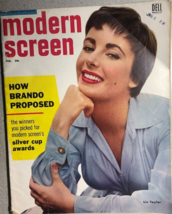 MODERN SCREEN magazine February 1955 Liz Taylor cover - £11.86 GBP