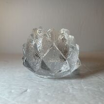 Orrefors Sweden Crystal Nimbus Artichoke Votive Candle Holder 3&quot; - $9.99