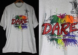 Vintage Single Stitch T-shirt DARE fireworks 1980&#39;s Size XL Made in USA - £47.78 GBP