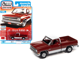 1981 Chevrolet Silverado 10 Fleetside Carmine Red &amp; White w Red Interior... - $20.93