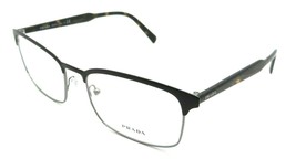 Prada Eyeglasses Frames PR 54WV 03G-1O1 56-18-150 Brown / Gunmetal Made in Italy - $121.52