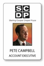 Pete Campbell MAD MEN magnet Fastener Name Badge Halloween Costume Prop ... - $295.62 MXN