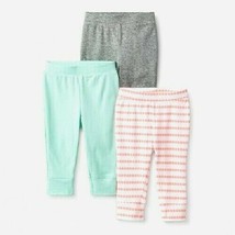 Cloud Island Infant Baby Girl 3pk Geo Bright Pants Sizes NB and 0-3M NWT - £6.09 GBP