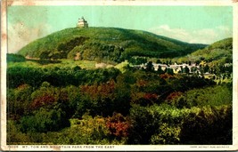 Mount Tom Mountain Park Holyoke Massachusetts MA 1928 Phostint Postcard - £3.06 GBP